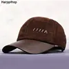 Gorra de béisbol de piel bronceada para hombre, gorro de béisbol color bronce, color bronce, 2017 nobuk ► Foto 2/5