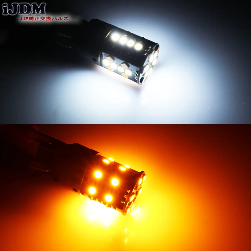 IJDM No Hyper Flash T20 светодиодный высокой мощности W21W 7440 дневные ходовые огни/указатели