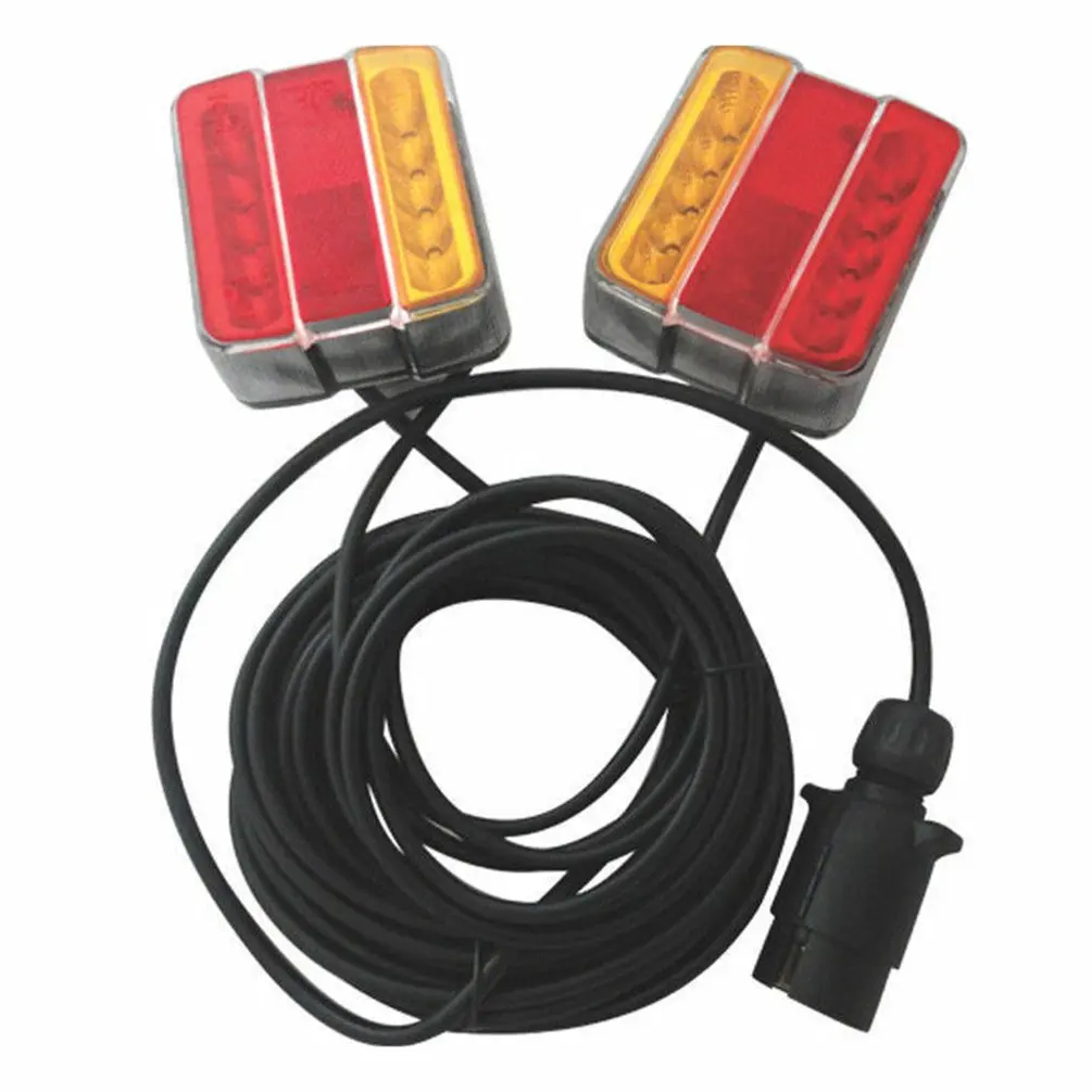 

MAGNETIC LED TRAILER TOWING LIGHTBOARD LIGHTS 4.5 METRE rear lamps bike tractor