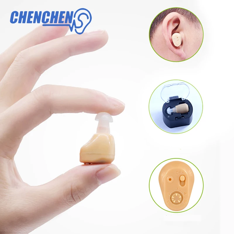 

Rechargeable In-ear Hearing AID Invisible Adjustable Digital Tone Voice Amplifier Enhancer Low Noise Invisible Hearing AIDS