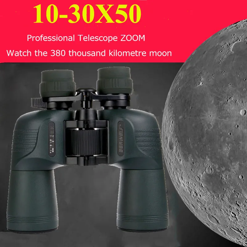 

New Military HD 10-30x50 BINOCULAR Professional Waterproof 10-30 times Hunting Zoom Telescope Quality Vision Eyepiece Binoculars