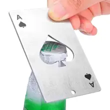 Кухня Столовая барная посуда барные инструменты покер лопаты Кредитная карта открывалка для бутылок пива открывалки 4 шт./лот