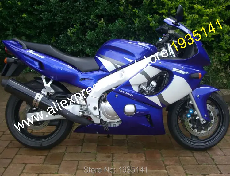Обтекатель для мотоцикла Yamaha Yzf600R Thundercat 97 07 синий и белый цвета комплект