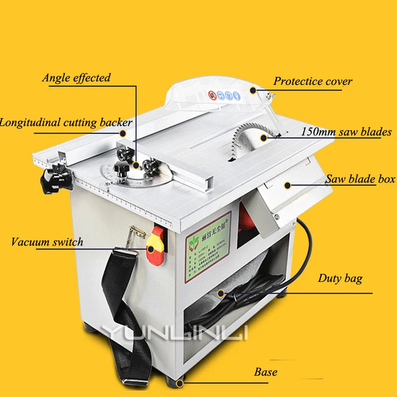 1500w Table Saws 220v Dust-free Woodworking Saw Household Cutting Machine Multi-function Desktop Electric Saw Power Tool 150-3 1500w Table Saws 220v Dust-free Woodworking Saw Household Cutting Machine Multi-function Desktop Electric Saw Power Tool 150-3