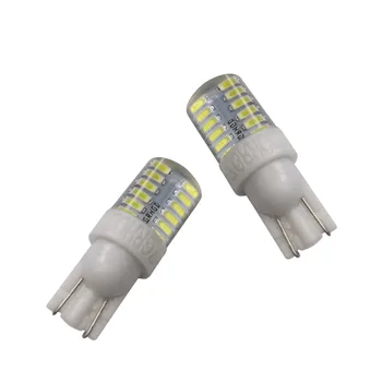

2PCS T10 W5W DC12V Canbus Error Free 24SMD Silicone Car 3014 LED Clearance Instrument Panel Cold White Lights Auto Car Styling