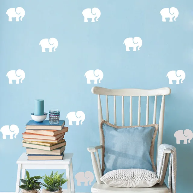 cartoon mini elephant wall sticker kids room wall decoration animal