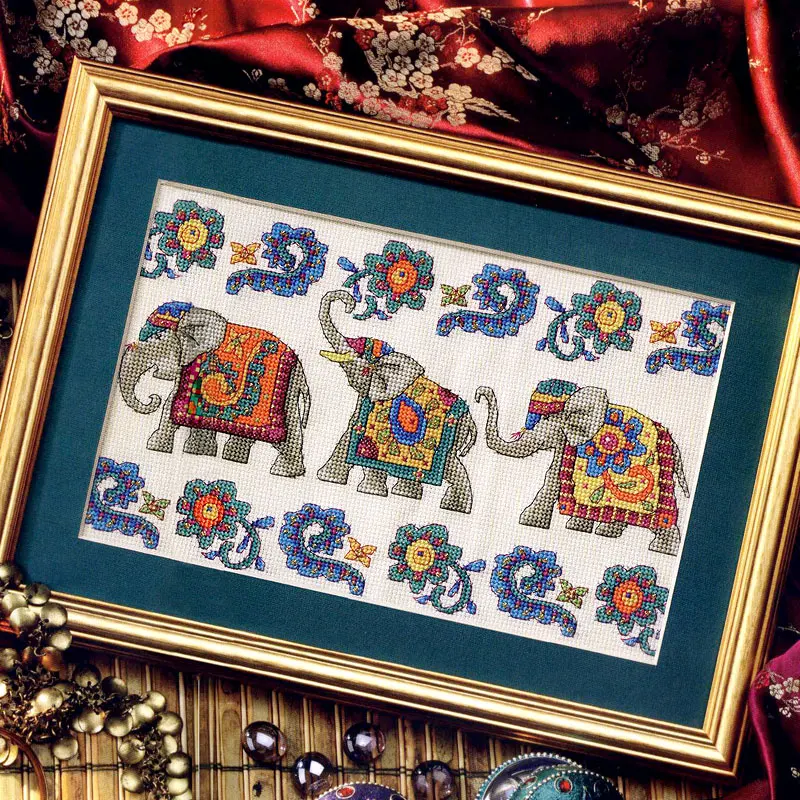Fishxx Набор для вышивки крестом с принтом слона 14 шт.|set for embroidery|cross stitch kitscross set |