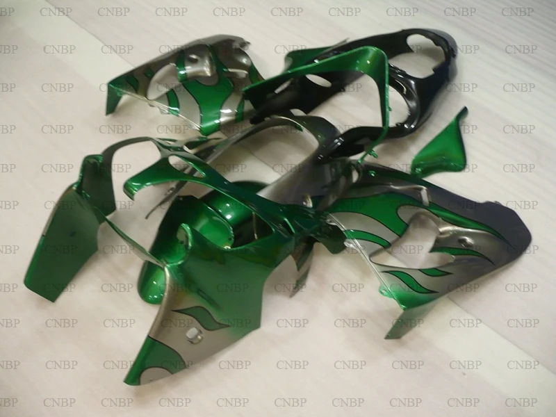 

Zx 9r 01 Fairing Kits Zx9r 2000 - 2001 Pearl Green Silver Fairings Zx9r 00 Motorcycle Fairing