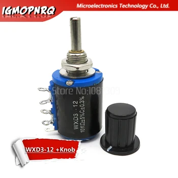 

1pcs WXD3-12-1W Potentiometer + 1 knob 100 220 470 1K 2K2 3K3 4K7 10K 22K 33K 47K Ohm 100R 220R 470R 2.2K 3.3K 4.7K new Original
