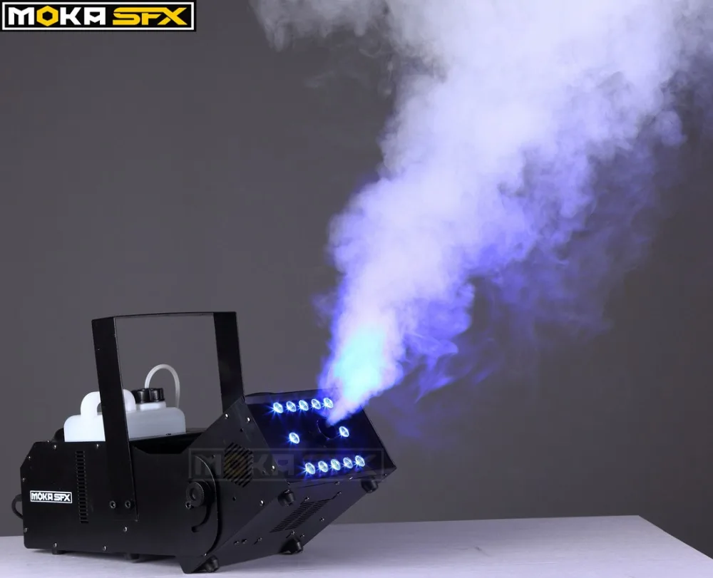 2Pcs/lot 1500W LED Multi Angle Fog Machine Professional Fogger Stage