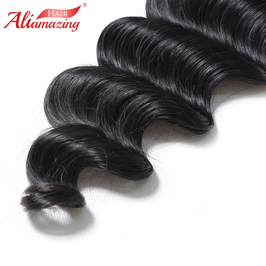 Волосы Али Amazing 5х5 кружевные свободные волнистые бразильские Remy с закрытыми
