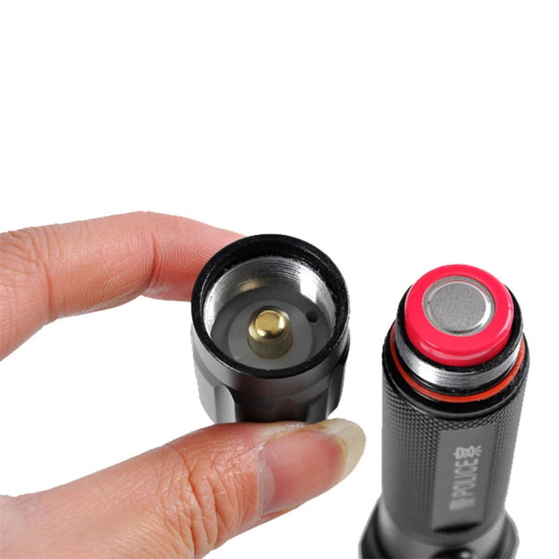 Portable Mini Light LED Flashlight Torch Pocket Bicycle Light Lantern 18650 Battery Powerful Led Freeshipping #FS#4MY02 (5)