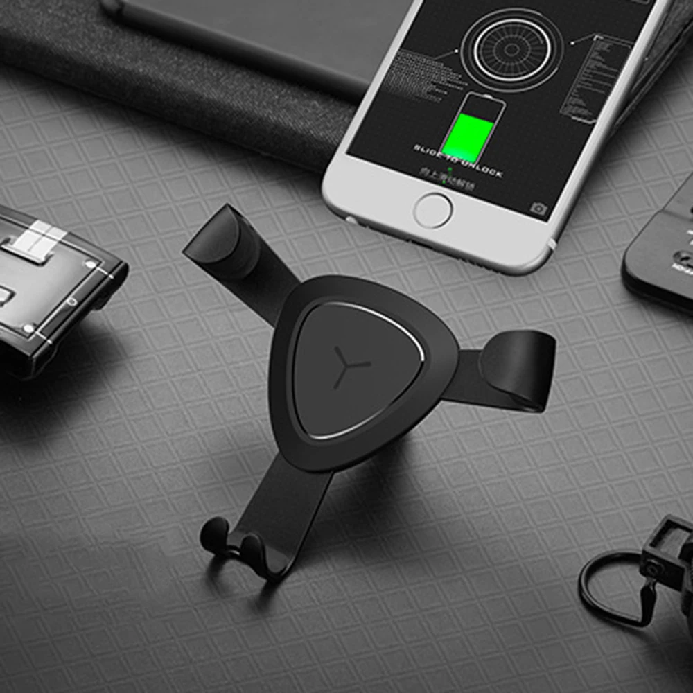 

Car Gravity Mobile Phone Holder Buckle Type Air Outlet Universal Bracket Car Navigation Support Frame Accessories Bracket Stand
