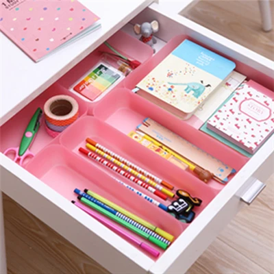 

3Pcs/Lot drawer multi-purpose finishing box kitchen utensils plastic sundries storage box small storage box