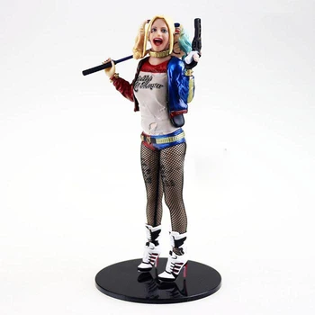 

Suicide Squad Figure Harley Quinn Action Figure Joker's Girl With Gun Ver. Toy 18cm