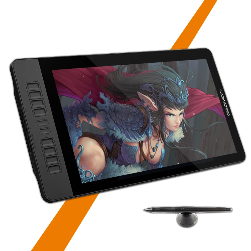 GAOMON PD1560 15.6 inch IPS HD Art Graphics tablet Monitor 8192 Leverls Pressure Sensitivity Pen Display & Drawing Tablet Glove 