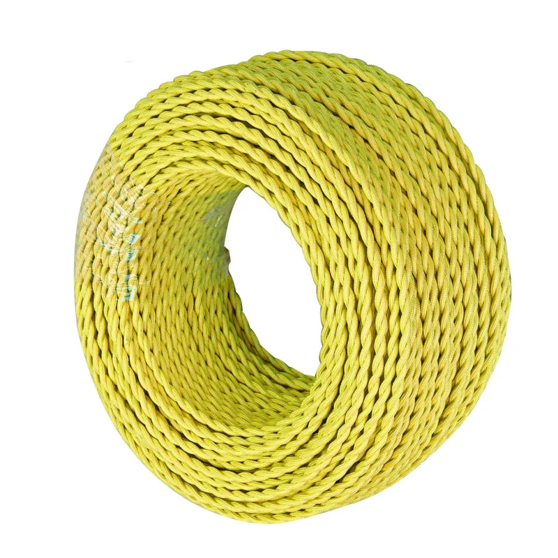 fio de corda elétrica fio flexível de tecido de seda