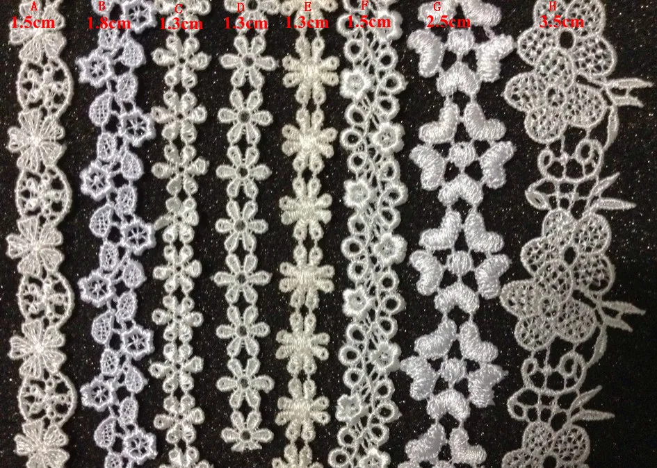 

1.3cm-3.5cm high quality exquisite water soluble tiny flower embroidery lace trim,WSBM140422B