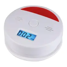 Свет и громко датчик оксида углерода ЖК-дисплей 85dB цифровой Фотоэлектрические охранных независимых Угарный газ сигнализация предупреждающая о возможности отравления детектор GT