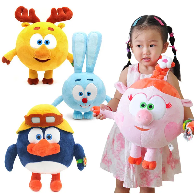 

Stuffed & Plush Kikoriki Soft Toys Pig Rabbit Deer Penguin Plush Cartoon Toys As Gift For Children For Kids