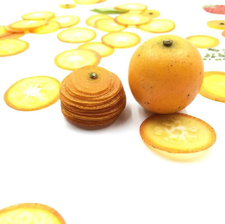 

20pcs Pressed Dried Kumquat Slices Fruit Plant Herbarium For Jewelry Postcard Invitation Card Phone Case Bookmark Making DIY