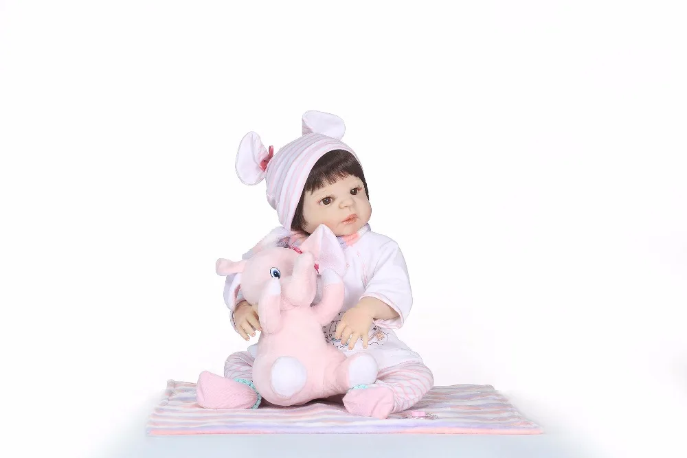 

Bebely Reborn Lifelike Realistia Silicone Girl Reborn Baby Doll Bath Toy Lifelike Baby Princess Elephant Doll Bonecas Reais Gift
