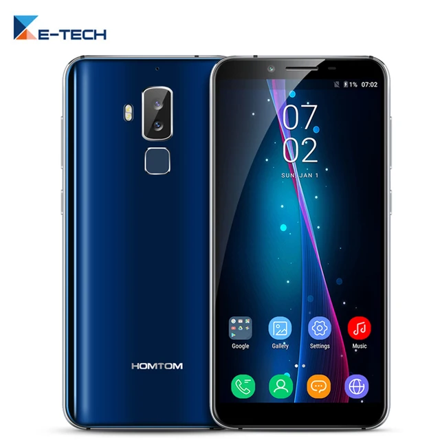 Best Offers HOMTOM S8 Dual Back Cam 16+5MP 5.7" HD 18:9 Aspect Ratio Android 7.0 Octacore 4GB RAM 64GB ROM Fingerprint Smartphone Mobile
