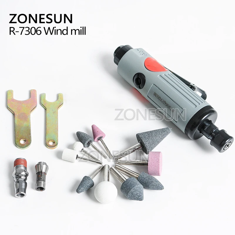 ZONESUN ZS 7306 полный набор пневматический шлифовальный станок гравировальный