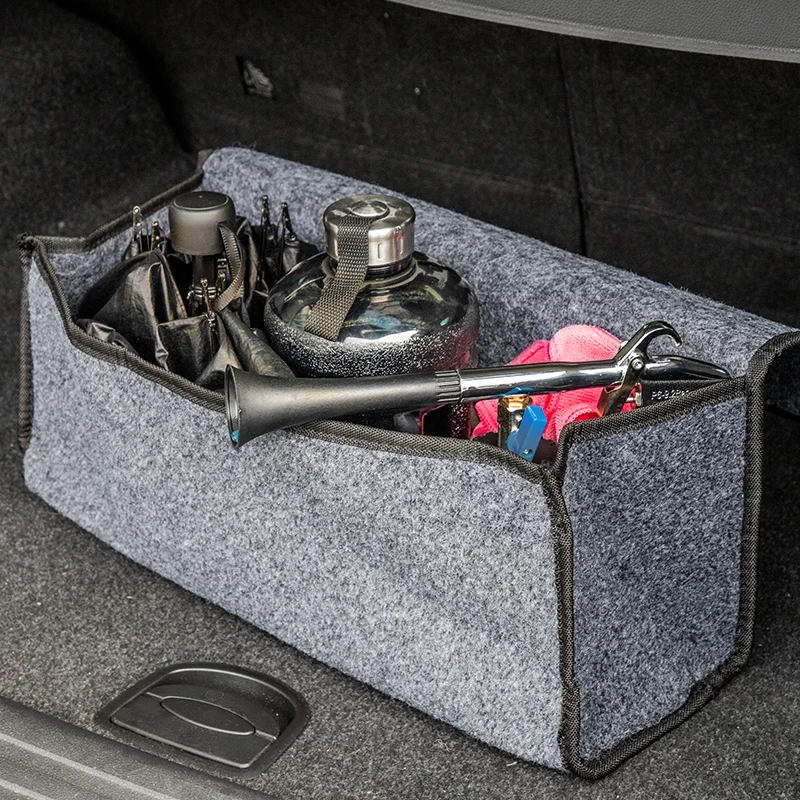 Car Soft Felt Storage Box Trunk Bag Vehicle Tool Box Multi use Tools
