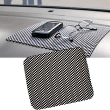 Estera Antideslizante Para MP3 MP4 PDA 19 cm * 21 cm Car Dashboard Titular para el Teléfono Móvil Accesorios de Automóviles Negro PVC Antideslizante Almohadilla Adhesiva