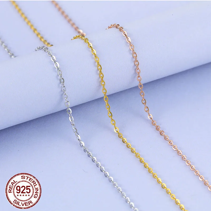 WHOLESALE 925 SOLID STERLING SILVER 11PC PLAIN CHAIN LOT-18 INCH k886 