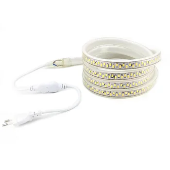 

5730 LED Strip Light 220V 240V Flexible Ribbon with European Standard Power Plug 1m 2m 3m 4m 5m 7m 8m 9m 10m Warm / Cold White