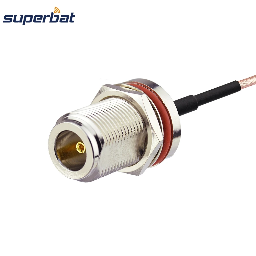Superbat RF n-тип женский разъем переборка уплотнительное кольцо на RP-SMA штекер разъем коаксиальный Соединительный кабель RG316 20 см для беспроводной антенны