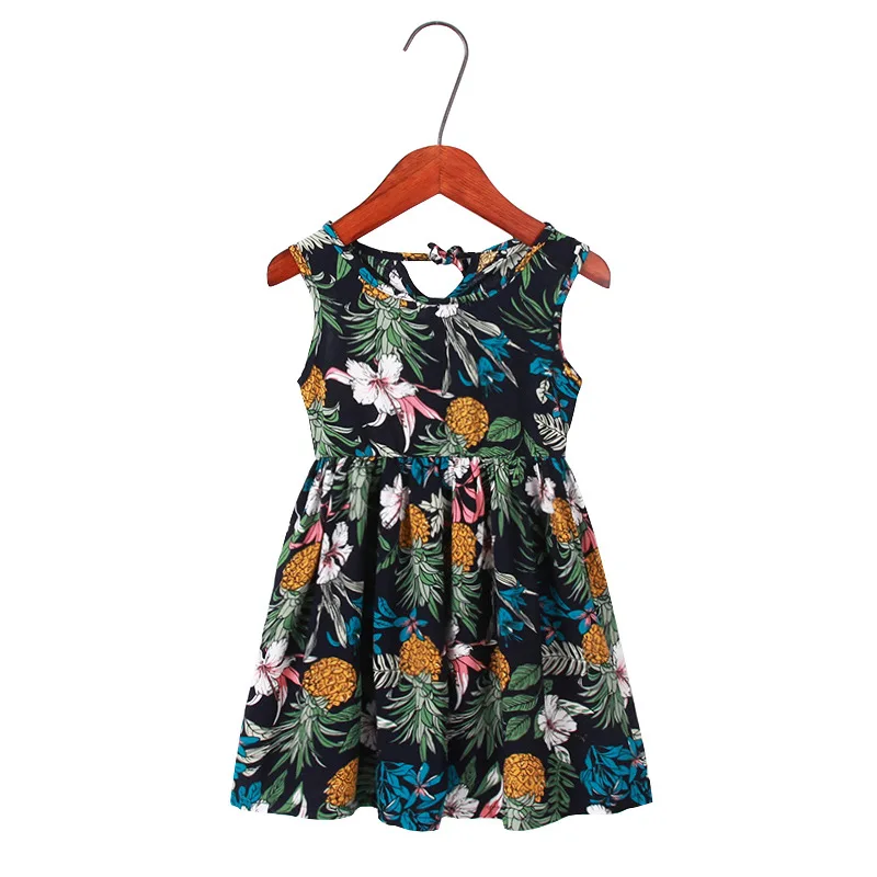 Girl Dress Summer Korean Loose Flower Soft Country Dress Princess 3 4 5 6 7 8 9 10 11 12 Year - Цвет: 9