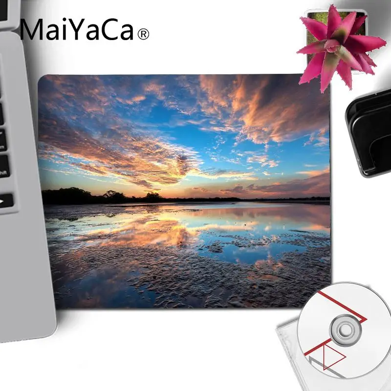 MaiYaCa игровой коврик для мыши закат и море коврик для мыши геймерская игра коврики Удобная мышка коврик игровая защелка для мыши - Цвет: No LockEdge 20x25cm