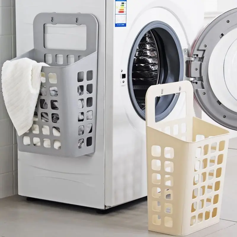 Hanging basket suction cup wall hanging hamper household plastic kitchen debris finishing clothing storage rack XI3161700 | Дом и сад