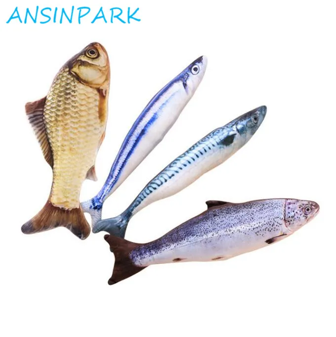 ANSINPARK new beautiful artificial cat toy fish plush puppy pet dog toys cat toys fun cat sleeping pillow mint catnip p666 ANSINPARK new beautiful artificial cat toy fish plush puppy pet dog toys cat toys fun cat sleeping pillow mint catnip p666