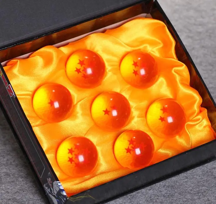 Горячая 4 см звезда Dragonball 7 из 7 хрустальный шар Dragon ball Z полный набор 50 коробка набор SN1092
