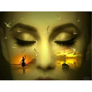 

5D Diy Diamond Embroidery full Square Diamond face Painting cross stitch Seagull landscape Home Decor rhinestone Mosaic Picture