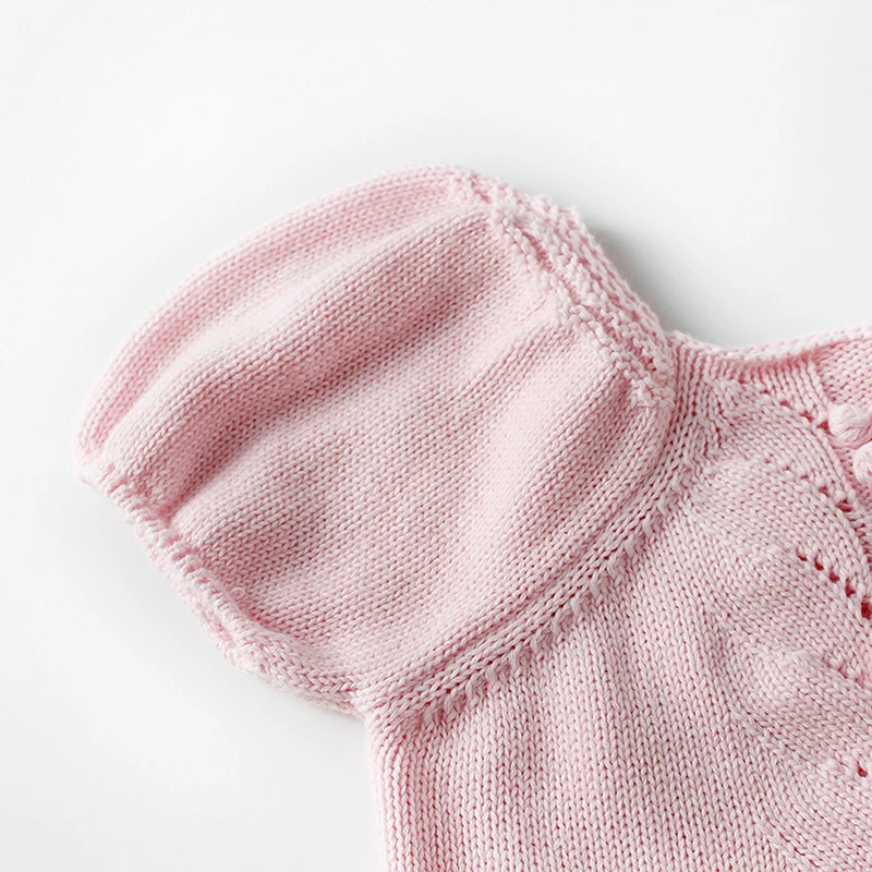 Милый комбинезон с кисточками; одежда для маленьких девочек; осенний хлопковый трикотажный комбинезон с короткими рукавами; комбинезоны для новорожденных; детские пижамы
