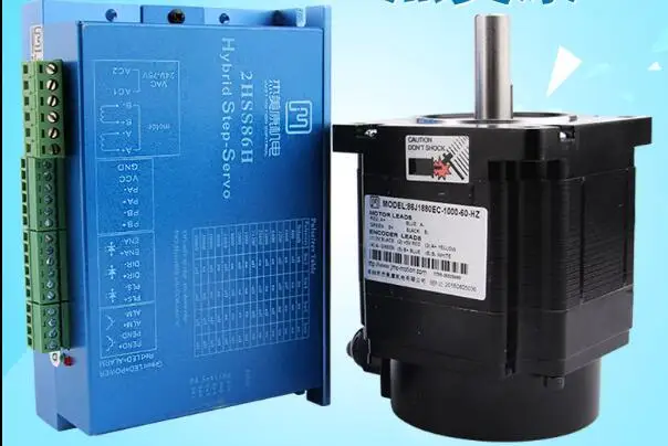 

2 phase NEMA34 4.5Nm 566ozf.in Closed loop Stepper servo motor driver kit JMC 86J1880EC-1000+2HSS86H