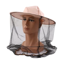 Открытый шляпа пчеловода анти-москитная сетка маска для лица защитный чехол Шляпа Кемпинг Туризм безопасность снасти аксессуар