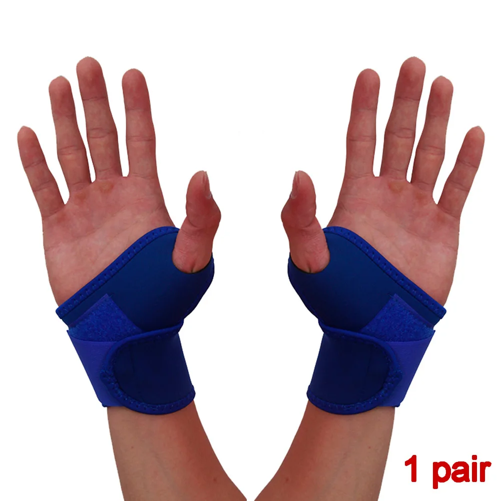 1 Pair Wrist Brace Weightlifting Tendonitis Sport Fitness Adjustable