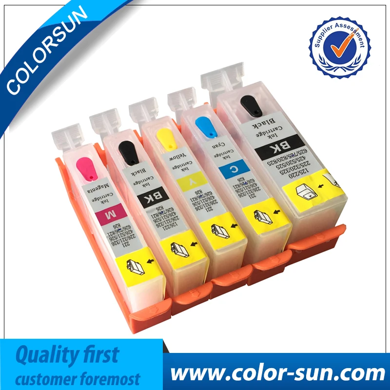 5pcs PGI 125 CLI 126 PGI125 Refillable Ink cartridges for Canon PIXMA MG6110 MG6210 MG8110