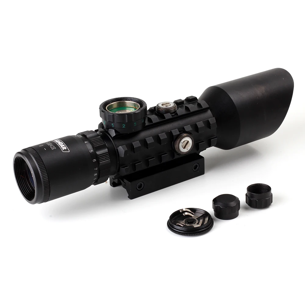 KANDAR M9 3 10x42 Tri Rail тактический оптический прицел красный зеленый свет мил точка