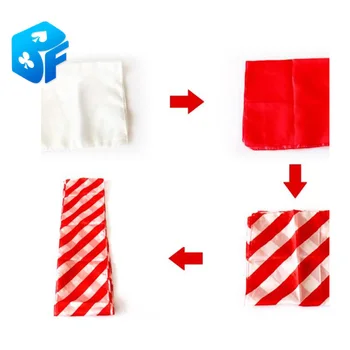 

magic group silk red&white zebra silk magic trick magic toy/ stage magic