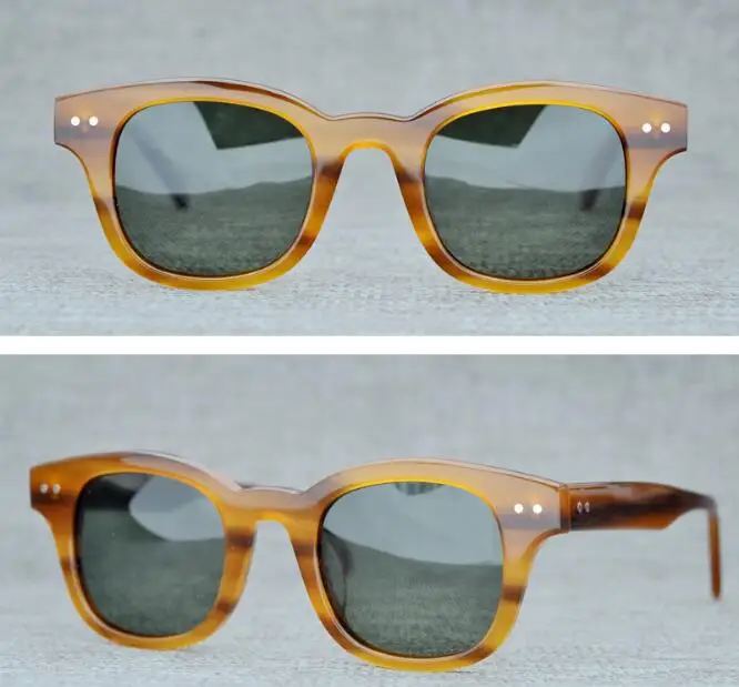 

LKK Men's and women's personality sunglasses new polygonal retro box sunglasses comfortable small frame glasses