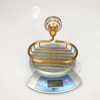 จานสบู่ทองเหลืองโบราณเซรามิคผู้ถือสบู่ทองแดงสบู่ตะกร้าอุปกรณ์ห้องน้ํา Banheiro Bath ฮาร์ดแวร์ชุด 9073K 5