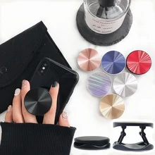 Original Metal Surface Expanding Phone Holder Universal Mobile Phone Finger Grip Holder Flexible Phone Stand for Samsung Huawei