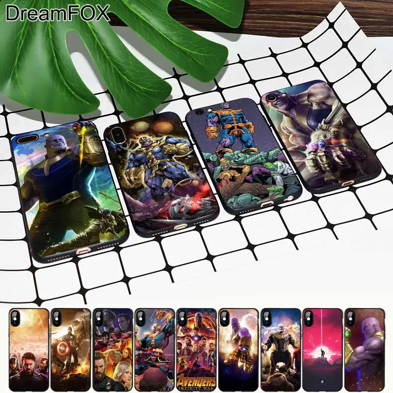 M516 Infinity War Черный Мягкий ТПУ силиконовый чехол для Apple iPhone 11 Pro XR XS Max X 8 7 6 6S Plus 5 5S 5G SE